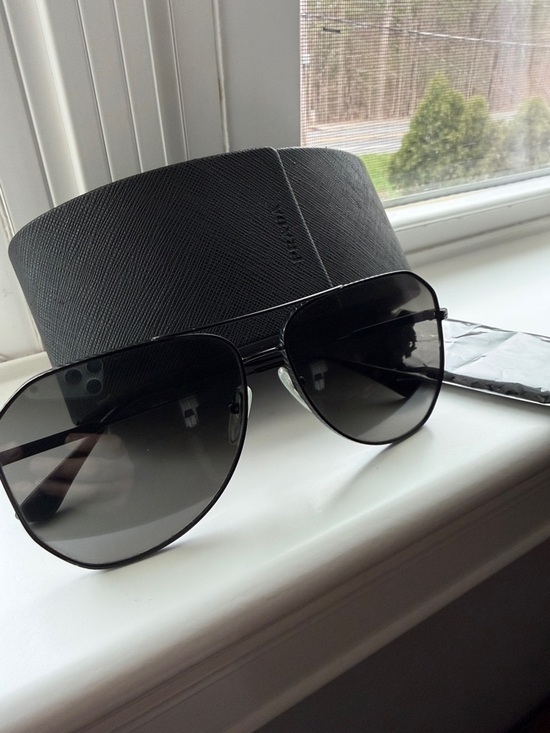 Prada Other - Prada Unique Irregular Aviator Black Sunglasses ⭐️Sold Out⭐️